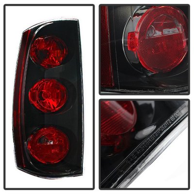 GMC Yukon XL 2007-2014 Black Tail Lights