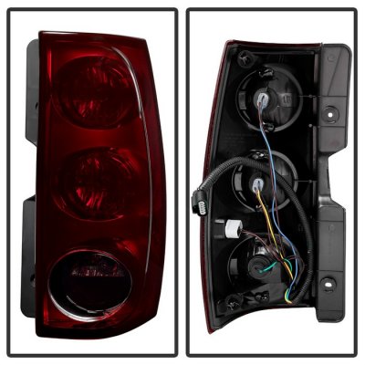 GMC Yukon XL Denali 2007-2014 Red Smoked Tail Lights