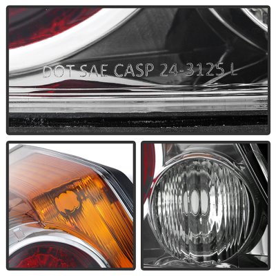 Nissan Altima Sedan 2007-2012 Chrome Tail Lights