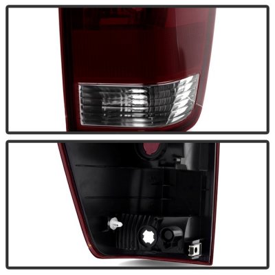 Nissan Titan 2004-2015 Red Smoked Tail Lights