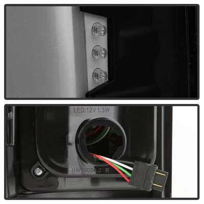 GMC Yukon XL 2000-2006 Black Smoked LED Tail Lights