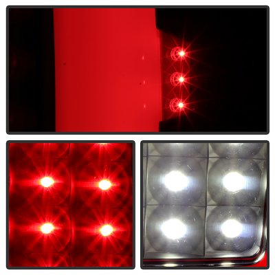 GMC Yukon XL 2000-2006 Black Smoked LED Tail Lights