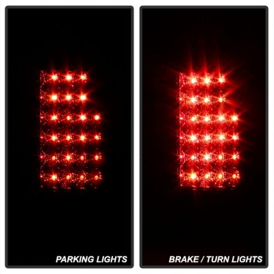 Chevy Silverado 1988-1998 Smoked LED Tail Lights Third Brake Lights