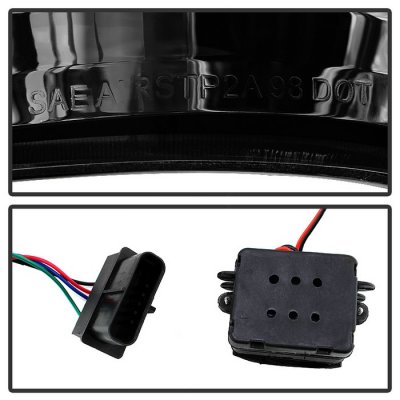 Chevy Silverado 1988-1998 Smoked LED Tail Lights Third Brake Lights