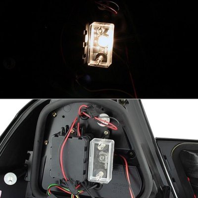 BMW 3 Series Coupe 2000-2003 Red Clear LED Tail Lights