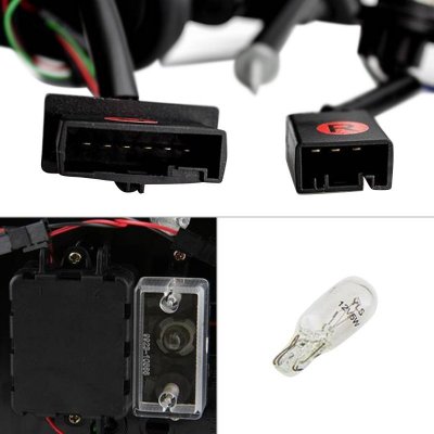 BMW 3 Series Coupe 2000-2003 Red Clear LED Tail Lights