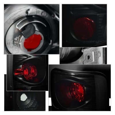 GMC Yukon 2000-2006 Black Smoked Tail Lights