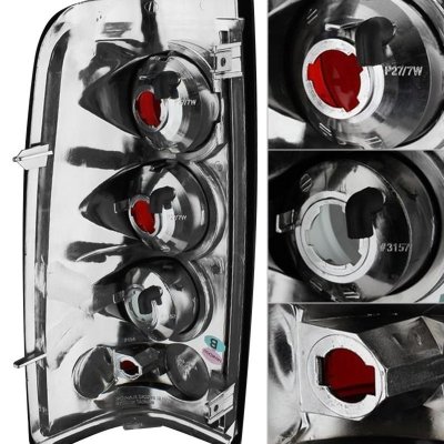 Chevy Silverado 2003-2006 Black Smoked Tail Lights