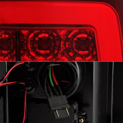 Chevy Silverado 2500HD 2007-2014 Red Clear LED Tail Lights