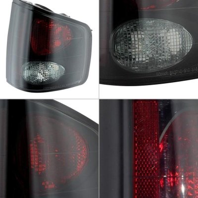 Chevy S10 1994-2004 Black Smoked Altezza Tail Lights