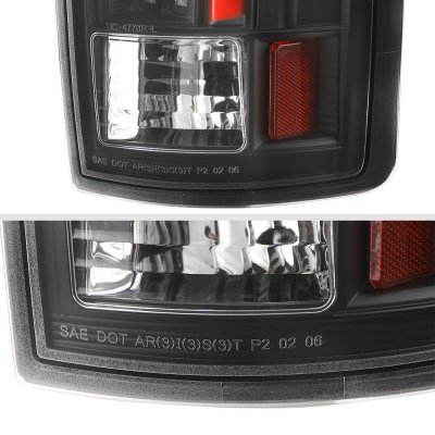 Dodge Ram 1500 2002-2006 Black LED Tail Lights J2R