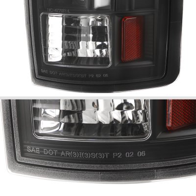Dodge Ram 1500 2002-2006 Black Custom Tube LED Tail Lights