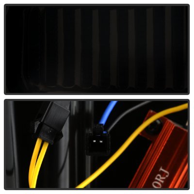 Dodge Ram 2500 2010-2018 Black Smoked Full LED Tail Lights S5