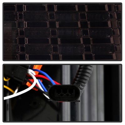 Dodge Ram 2500 2010-2018 Black Smoked Full LED Tail Lights S5