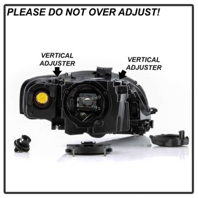 Audi S4 2006-2008 Black HID Projector Headlights