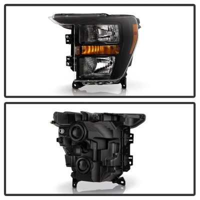 Ford F150 2021-2023 Black Headlights