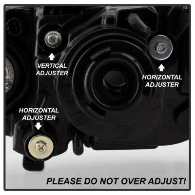 Mazda 3 Sedan 2004-2009 Black Halogen Projector Headlights