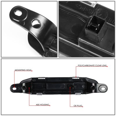 Dodge Charger 2006-2010 Clear LED Third Brake Light