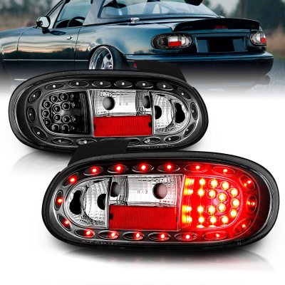 Mazda Miata 1998-2005 Black LED Tail Lights