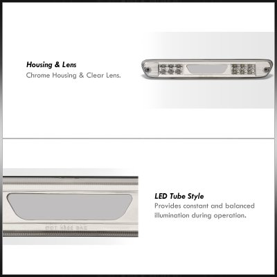 GMC Canyon 2004-2012 Clear LED Third Brake Light J3