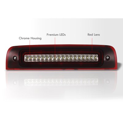 Dodge Ram 3500 2010-2018 Red LED Third Brake Light Flasher
