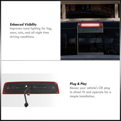 Dodge Ram 3500 2010-2018 Red LED Third Brake Light Flasher