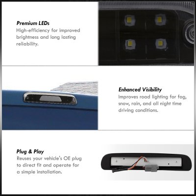 Mazda B2500 1998-2001 Black LED Third Brake Light