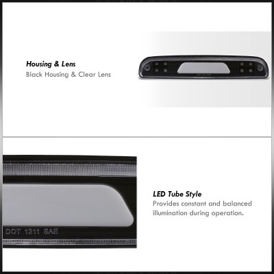 Mazda B2500 1998-2001 Black LED Third Brake Light