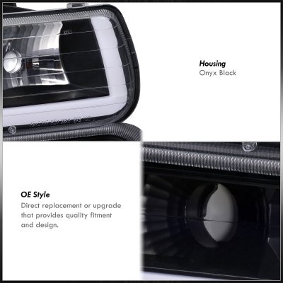 Chevy Silverado 1999-2002 LED DRL Headlights Bumper Lights