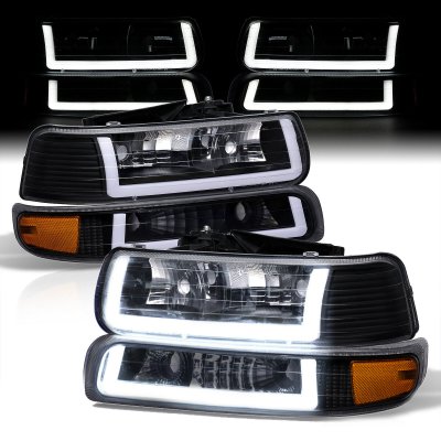Chevy Silverado 1999-2002 LED DRL Headlights Bumper Lights