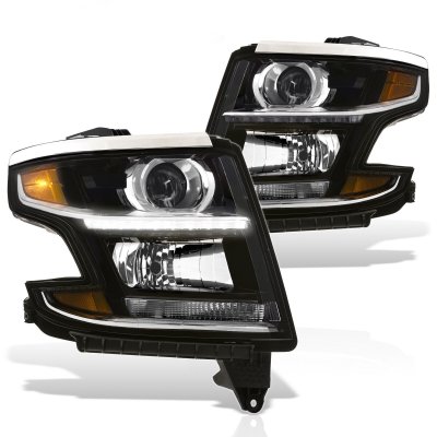 CHUSYYRAY LED Headlight & Fog Light Combo Kit For Chevy Suburban 2015-2020, 6000K White