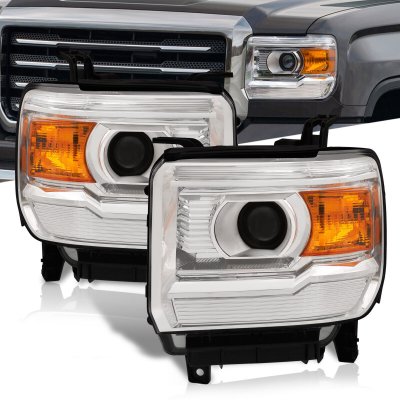 2015 GMC Sierra 3500HD Projector Headlights Chrome