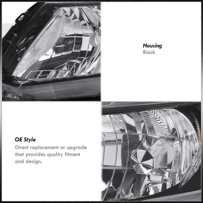 Honda Civic 2012-2015 Headlights Black