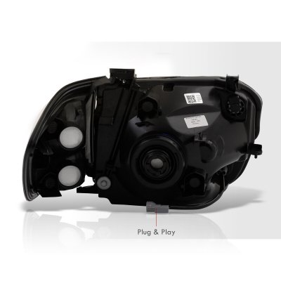 Toyota Tundra Double Cab 2005-2006 Black LED DRL Headlights Corner Lights