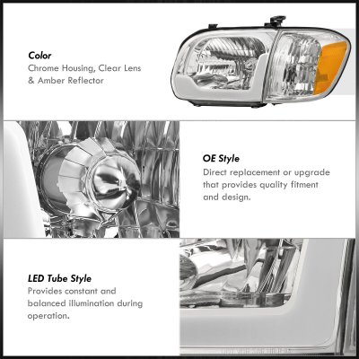 Toyota Tundra Double Cab 2005-2006 LED DRL Headlights Corner Lights