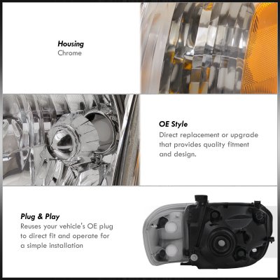 Toyota Tundra Double Cab 2005-2006 Headlights Set