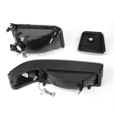 Gplusmotor LED DRL Headlight & Corner/Bumper Lamps – For 1992-1996 Ford F150 F250 F350
