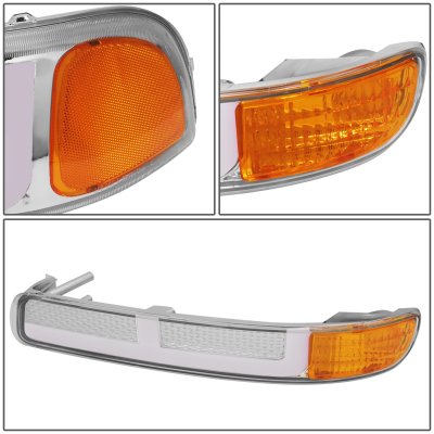 GMC Yukon 2000-2006 LED DRL Headlights Switchback Bumper Lights N4
