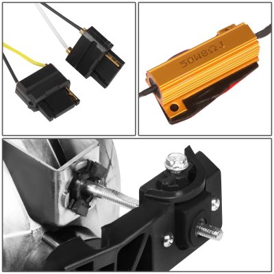 GMC Yukon 2000-2006 LED DRL Headlights Switchback Bumper Lights N4