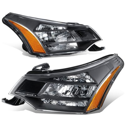 Ford Focus 2008-2011 Black Headlights