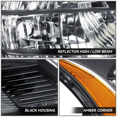 Ford Focus 2008-2011 Black Headlights