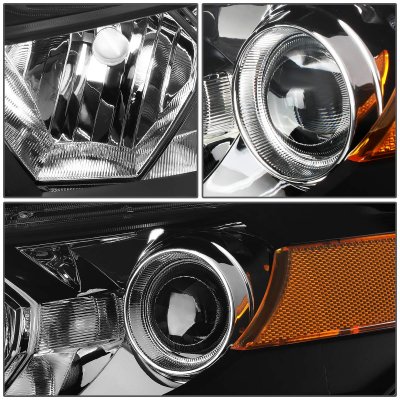 Honda Accord Coupe 2008-2012 Black Headlights