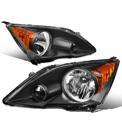 Honda CRV 2007-2011 Headlights Black Housing