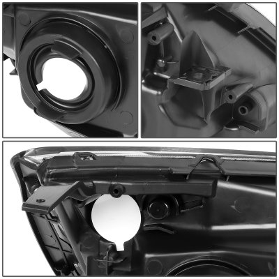 Honda CRV 2007-2011 Headlights Black Housing