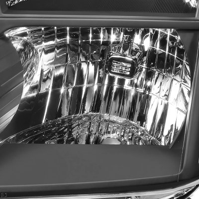 Nissan Titan 2004-2015 Black Euro Headlights