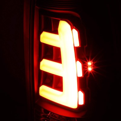 Chevy Silverado 1500HD 2001-2002 Black LED Tail Lights N5