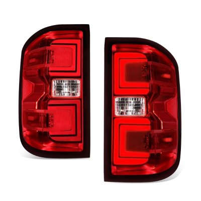 Chevy Silverado 3500HD 2015-2019 Tube LED Tail Lights N4