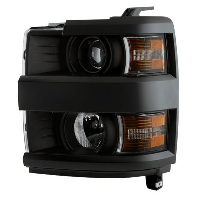 Chevy Silverado 3500HD 2015-2019 Black Projector Headlights
