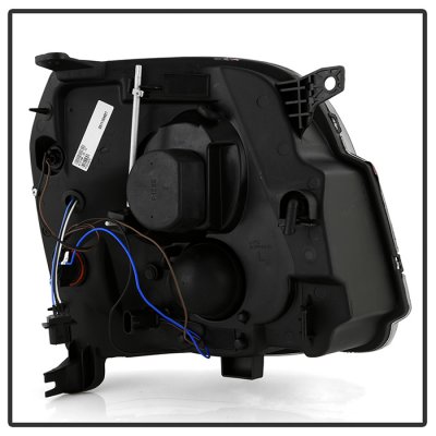 GMC Yukon XL 2007-2014 Black Smoked Projector Headlights LED DRL S2
