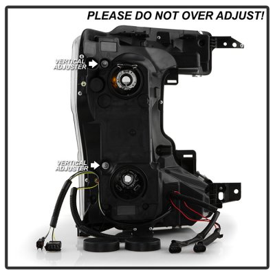 Ford F550 Super Duty 2020-2022 Black Projector Headlights LED DRL Signals